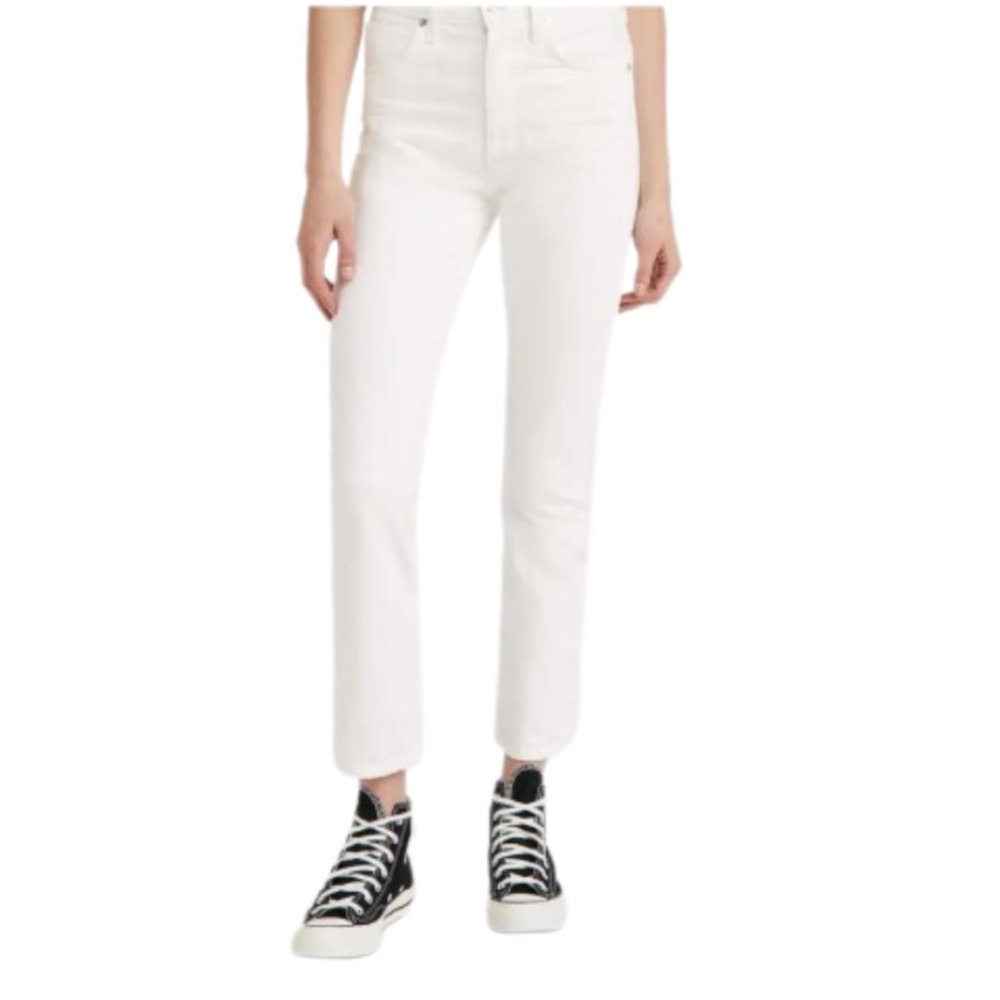 Citizens of Humanity Charlotte Jeans Womens 27 White High Rise Straight Leg Pant